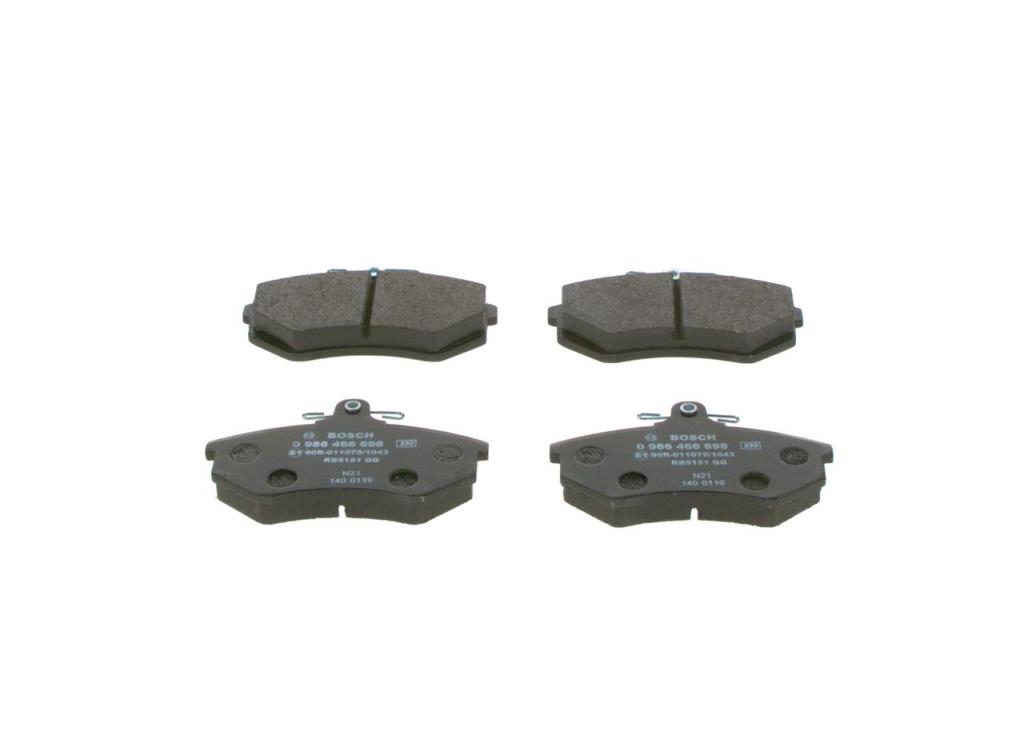 Jeu de 4 plaquettes de frein BOSCH ref. 0 986 466 698
