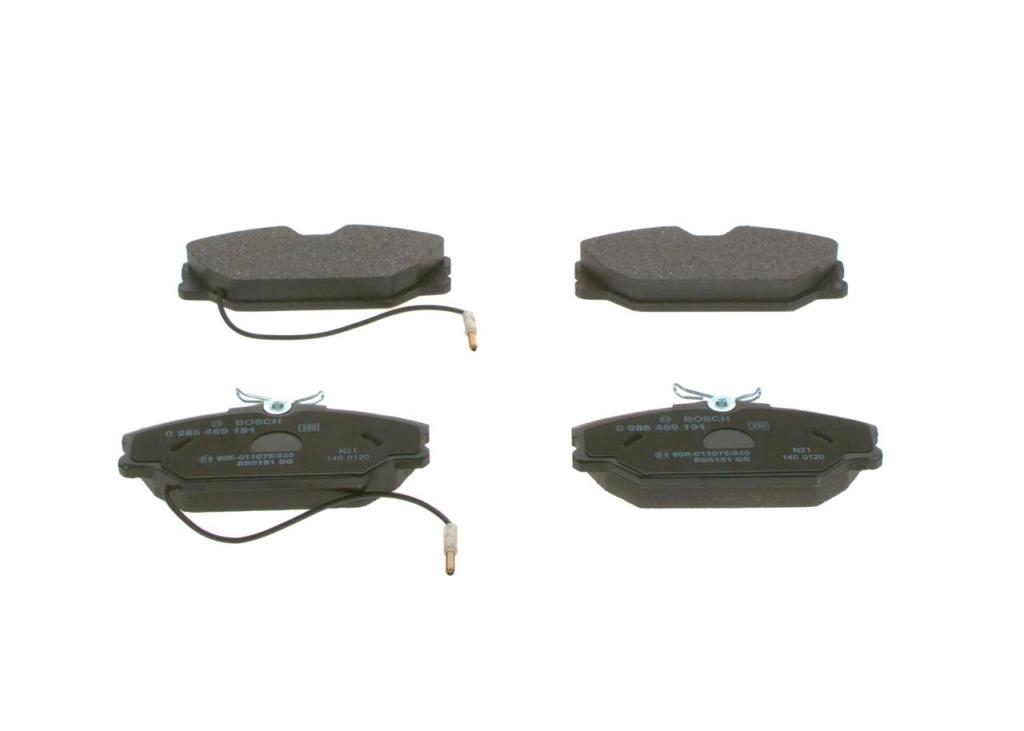 Jeu de 4 plaquettes de frein BOSCH ref. 0 986 469 191