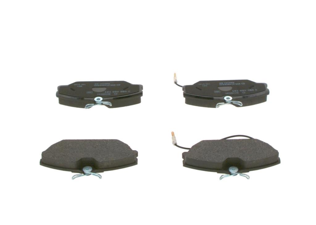 Jeu de 4 plaquettes de frein BOSCH ref. 0 986 469 191