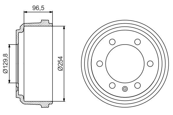 Tambour de frein BOSCH ref. 0 986 477 218