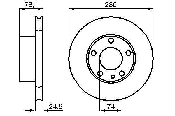 Disques de frein BOSCH 0 986 478 049