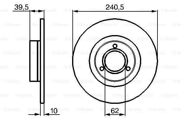 Disques de frein BOSCH 0 986 478 051