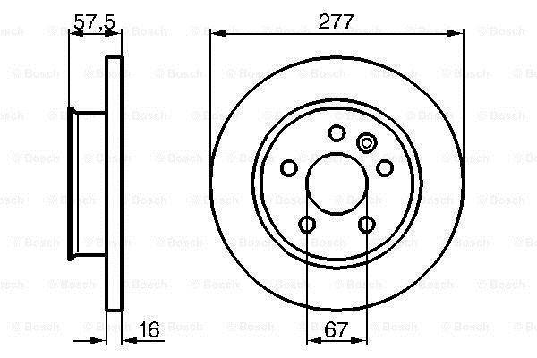 Disques de frein BOSCH 0 986 478 065