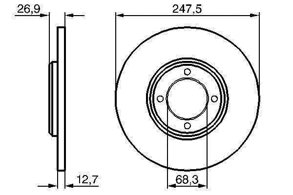 Disques de frein BOSCH 0 986 478 071