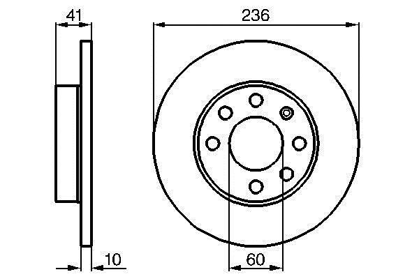 Disques de frein BOSCH 0 986 478 080