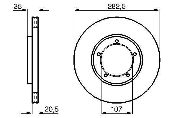 Disques de frein BOSCH ref. 0 986 478 097