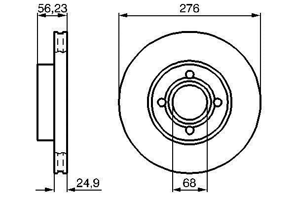 Disques de frein BOSCH 0 986 478 137