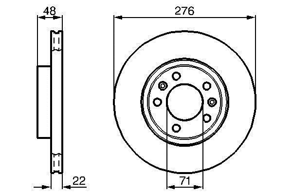 Disques de frein BOSCH 0 986 478 140