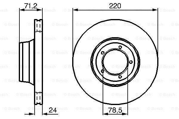 Disques de frein BOSCH 0 986 478 191