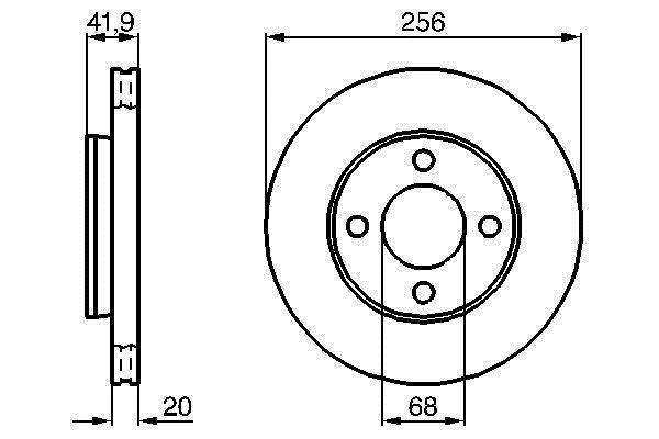 Disques de frein BOSCH 0 986 478 225