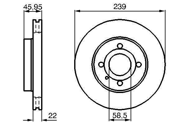 Disques de frein BOSCH 0 986 478 228