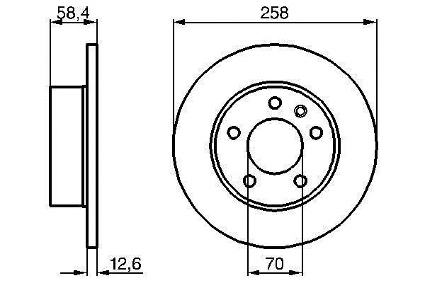 Disques de frein BOSCH 0 986 478 266