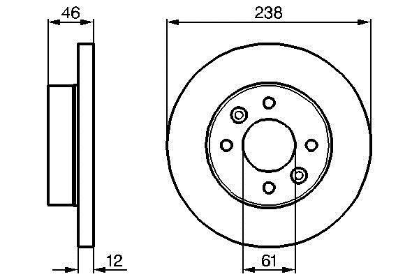 Disques de frein BOSCH 0 986 478 274
