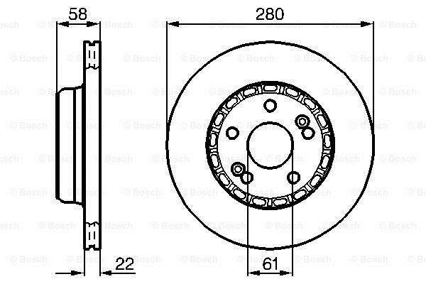 Disques de frein BOSCH 0 986 478 280
