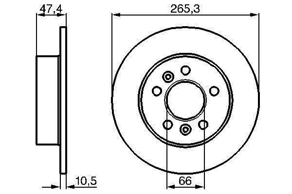 Discos de freno BOSCH ref. 0 986 478 305