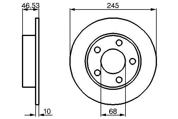 Disques de frein BOSCH 0 986 478 315