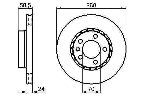 Disques de frein BOSCH 0 986 478 326