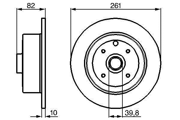 Disques de frein BOSCH ref. 0 986 478 328