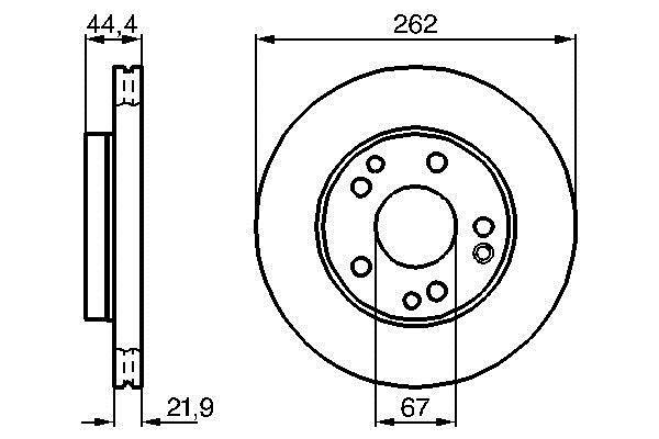 Disques de frein BOSCH 0 986 478 330
