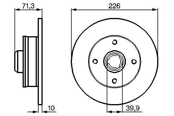 Disques de frein BOSCH ref. 0 986 478 331