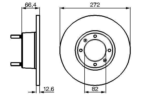 Disques de frein BOSCH 0 986 478 402