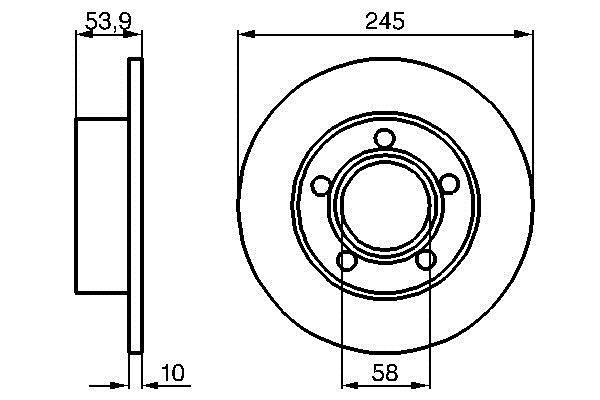 Discos de travão BOSCH ref. 0 986 478 461