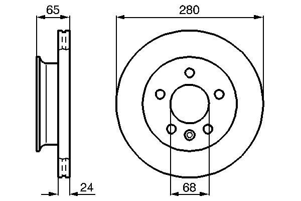 Disques de frein BOSCH ref. 0 986 478 548