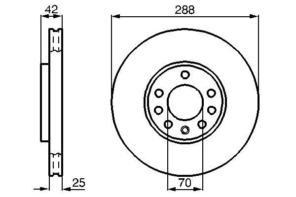 Disques de frein BOSCH ref. 0 986 478 588