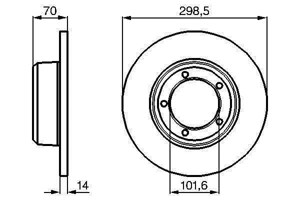 Disques de frein BOSCH ref. 0 986 478 827