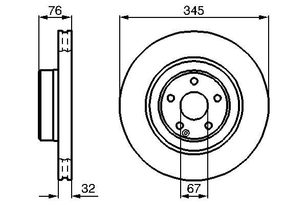 Disques de frein BOSCH 0 986 478 964