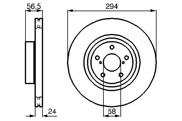 Disques de frein BOSCH ref. 0 986 478 977