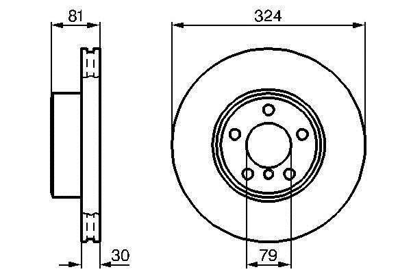 Discos de freno BOSCH ref. 0 986 479 002