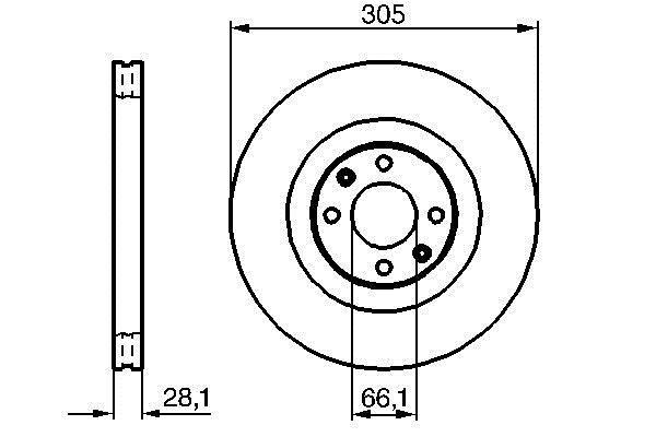 Disques de frein BOSCH 0 986 479 024