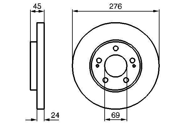 Disques de frein BOSCH 0 986 479 035