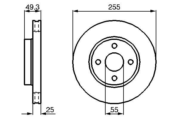 Discos de freno BOSCH ref. 0 986 479 084