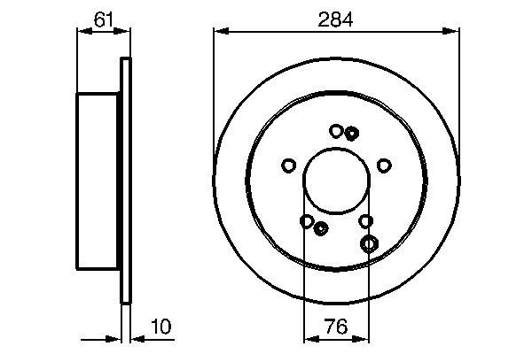 Disques de frein BOSCH ref. 0 986 479 C61