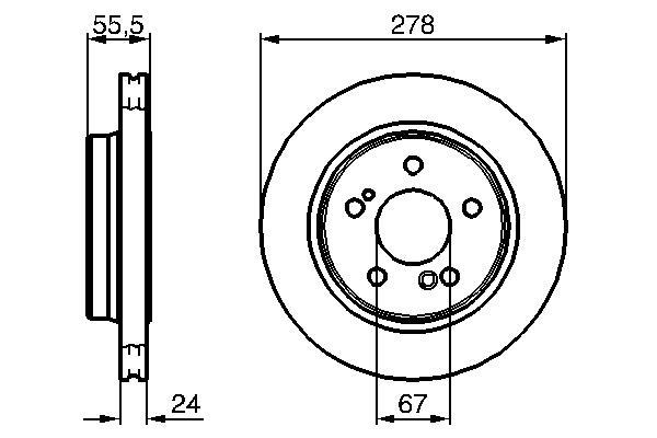 Disques de frein BOSCH 0 986 479 133