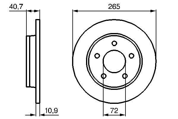 Disques de frein BOSCH ref. 0 986 479 C77
