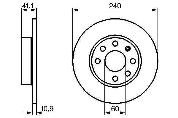 Disques de frein BOSCH ref. 0 986 479 189