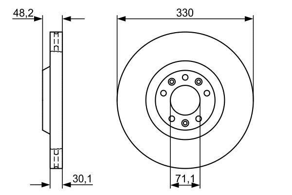 Disques de frein BOSCH ref. 0 986 479 192