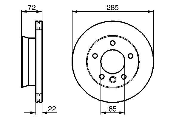 Disques de frein BOSCH 0 986 479 212