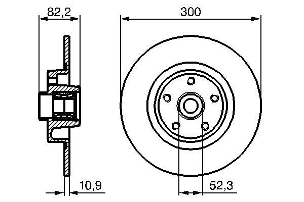 Disques de frein BOSCH ref. 0 986 479 280