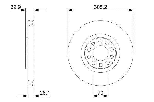 Disques de frein BOSCH 0 986 479 293