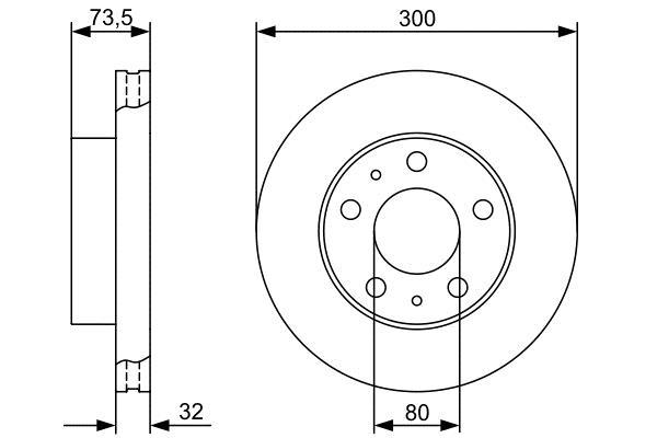 Disques de frein BOSCH 0 986 479 315