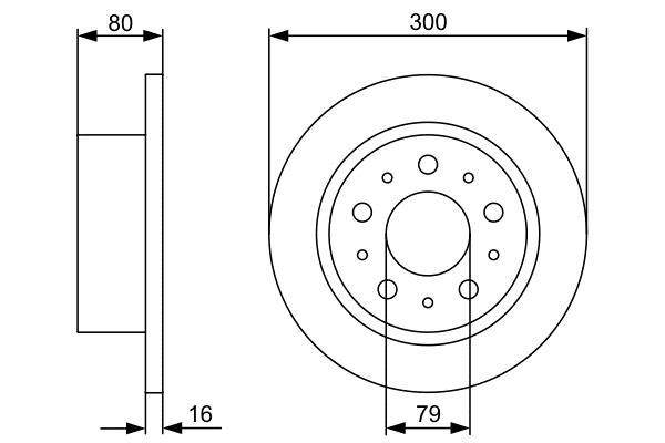 Disques de frein BOSCH 0 986 479 317