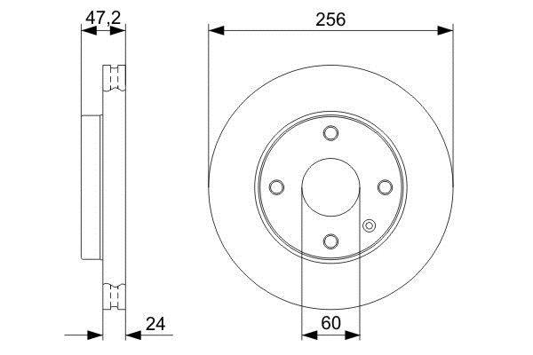Disques de frein BOSCH ref. 0 986 479 328
