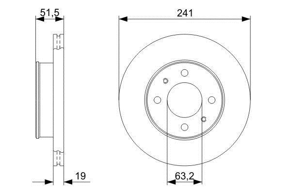 Disques de frein BOSCH 0 986 479 377