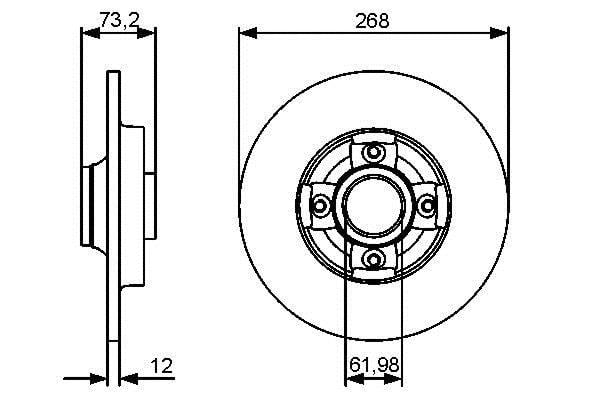 Disques de frein BOSCH 0 986 479 383