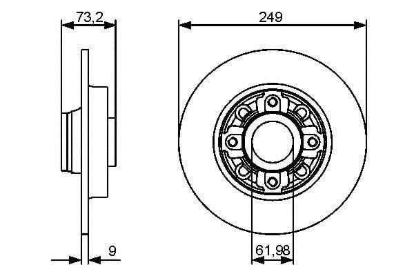 Disques de frein BOSCH 0 986 479 388