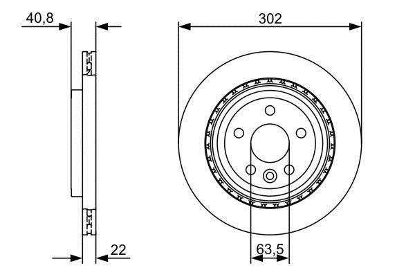 Disques de frein BOSCH ref. 0 986 479 398